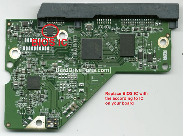 WD WD10EFRX Carte PCB 2060-771945-001