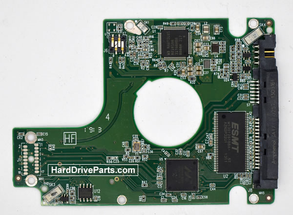 WD WD10JFCX Carte PCB 2060-771960-000 - Cliquez sur l'image pour la fermer