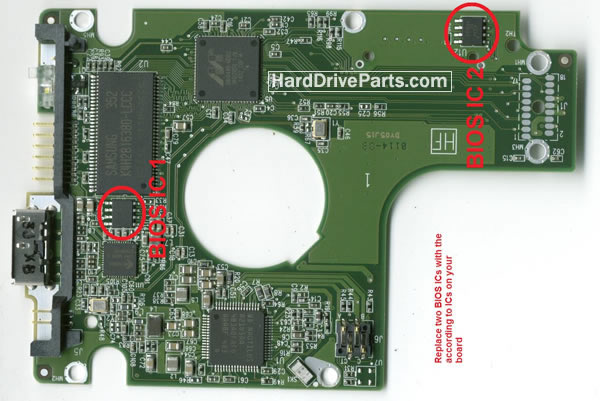 WD WD20NMVW Carte PCB 2060-771961-001