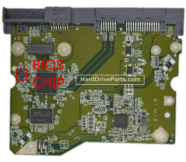 WD WD60EZRX-00MVLB1 Carte PCB 2060-800001-000 - Cliquez sur l'image pour la fermer