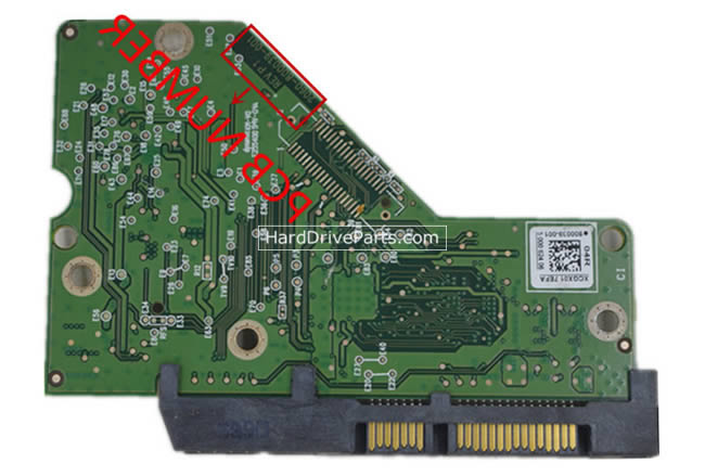 WD WD5000AZLX-75K2TA0 Carte PCB 2060-800039-001