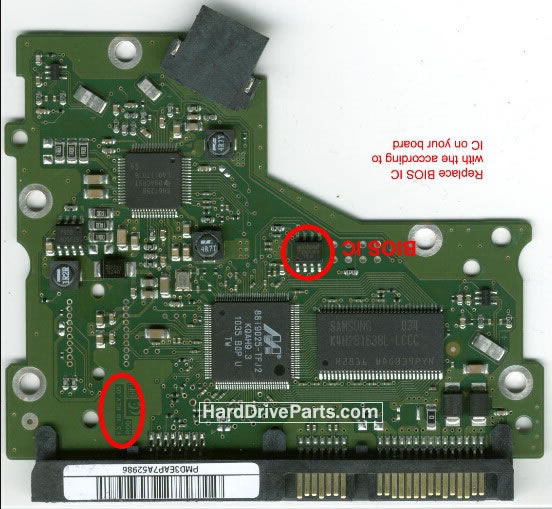 Samsung HD253GJ Carte PCB BF41-00352A