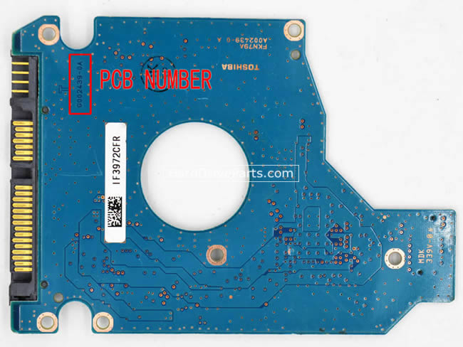 Toshiba MK1665GSX Carte PCB G002439-0A