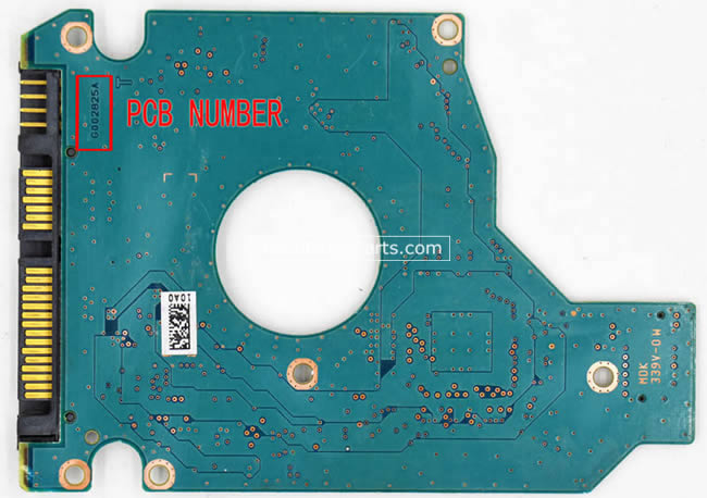 Toshiba MK7559GSXPW Carte PCB G002825A