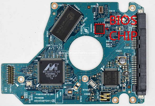 Toshiba MK5061GSY Carte PCB G002872A