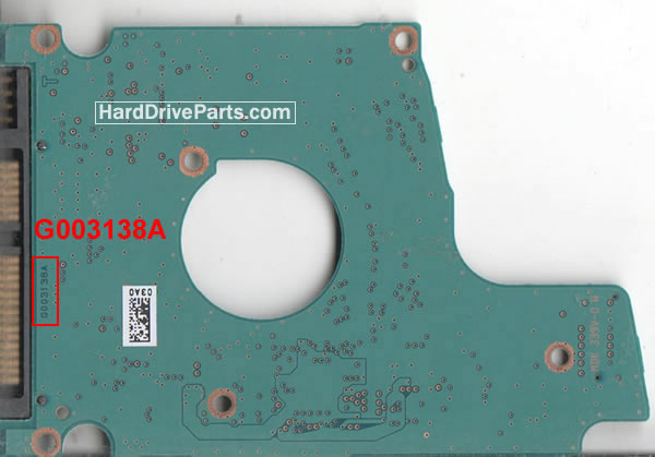 Toshiba MQ01ABD100V Carte PCB G003138A - Cliquez sur l'image pour la fermer